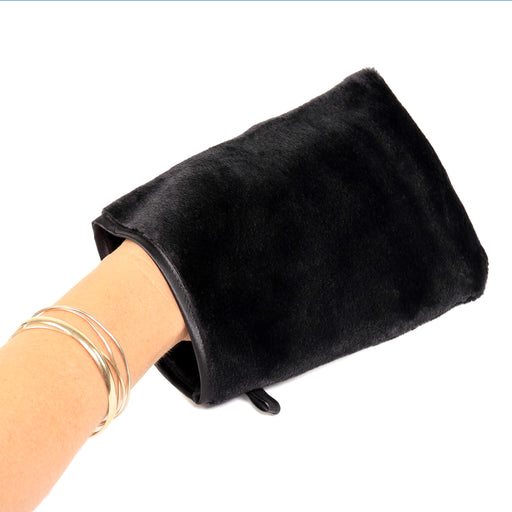 Body Best  Black Microfibre face mitt