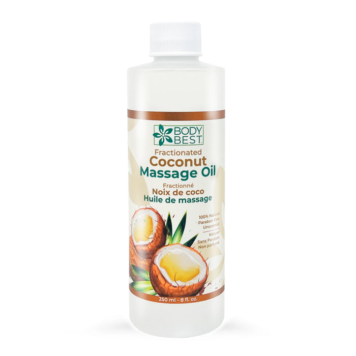 Bodybest Coconut Massage oil of 250 ML against white background