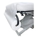 Bodybest white massage table with a cover on a white background