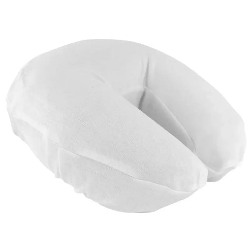 White facerest cover on a white background