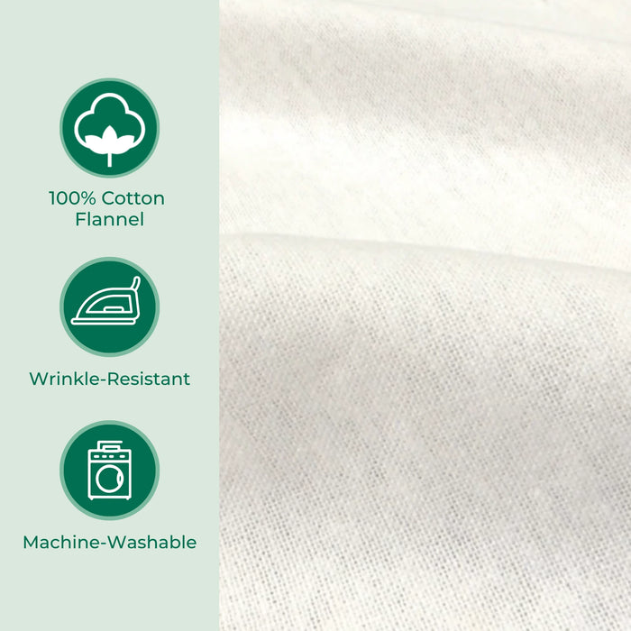 BodyBest Flannel Fitted Face Rest Cover flannel fabric close up