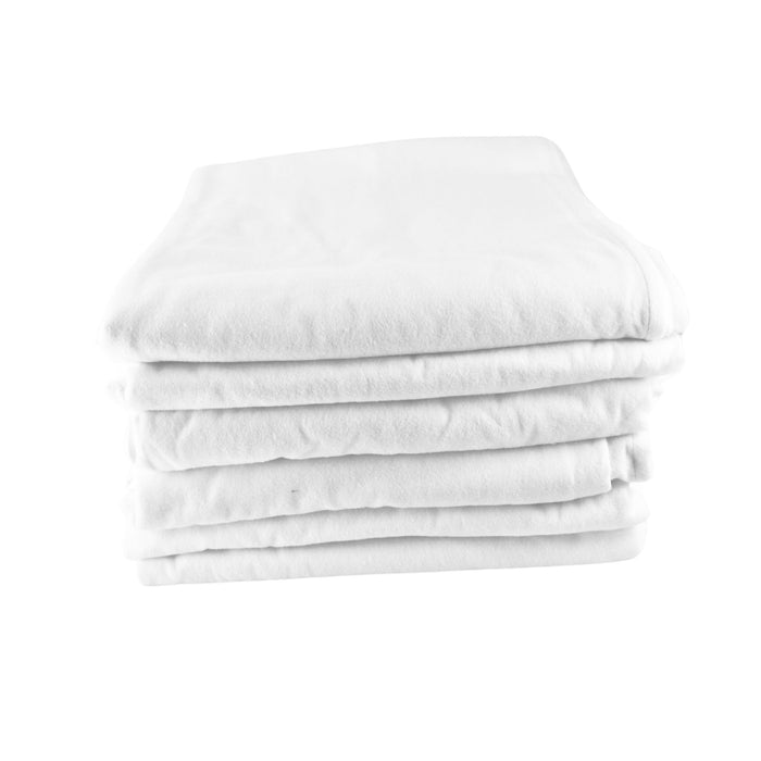 Stack of  Flannel Flat Massage Table Sheets 145g, 48x88"