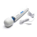 Magic Wand personal massager with blue accents on a white background