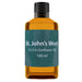 Bottle of St. John's Wort oil with a label on a white background