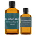 Two bottles of St. John's Wort in Sunflower Oil with labels on a white background