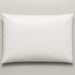 Bodybest White vinyl pillowcase & pillow  on a light gray background