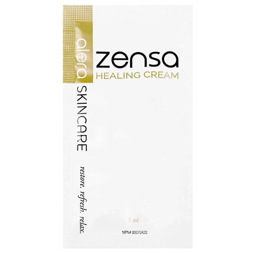 Zensa healing cream 5g sachet on a white background
