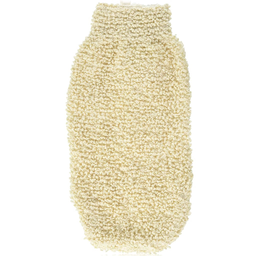 Bodybest Bbeige exfoliating mitt on a white background