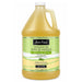 A gallon of Bon Vital Therapeutic Touch Massage Oil, filled with golden yellow oil, featuring a green and white label with a white cap, isolated on a white background.