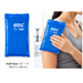 Chattanooga ColPac cold therapy Half size 7.5 inch by 11 inch, 19 cm by 28 cm blue vinyl being applied directly to elbows