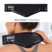 Chattanooga colpac cold therapy neck contour black polyurethane 21inch 53cm long, female is using it on her neck