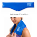 Chattanooga ColPac cold therapy neck contour 23 inch long 58cm blue vinyl in use   directly on effected neck