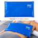 Chattanooga Colpac oversize cold pack shown with dimensions 11'x21 in use on person's back 