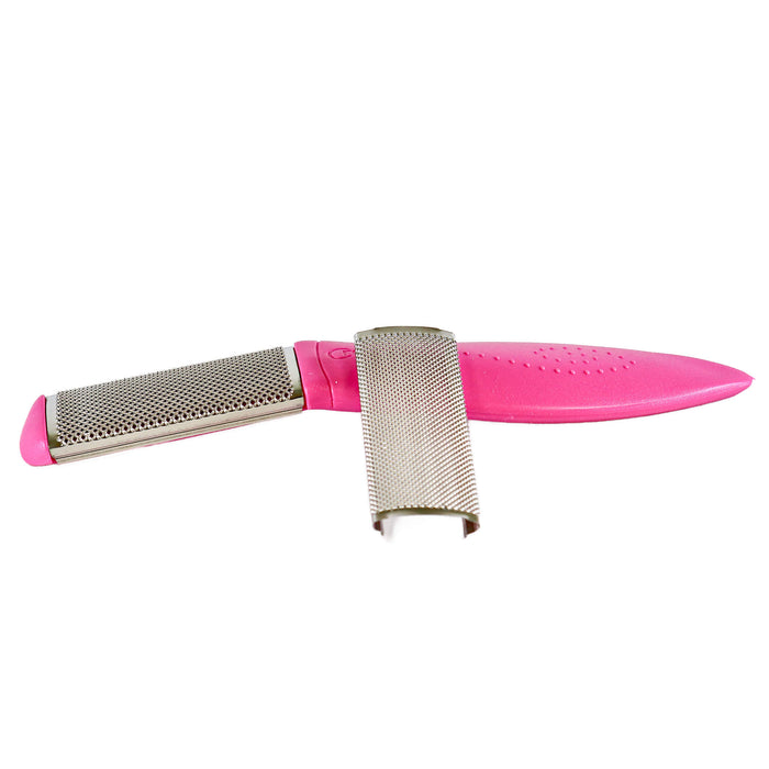 Credo Pop Art Flat Callus Rasp comes with two grates: coarse and fine