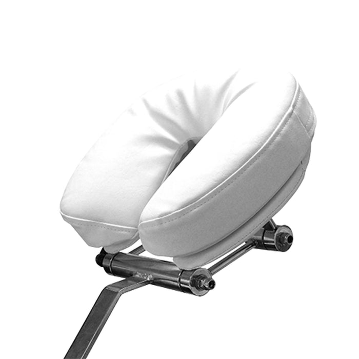 Silhouet-Tone Double Hinged Crescent Shaped Headrest for Massage Tables