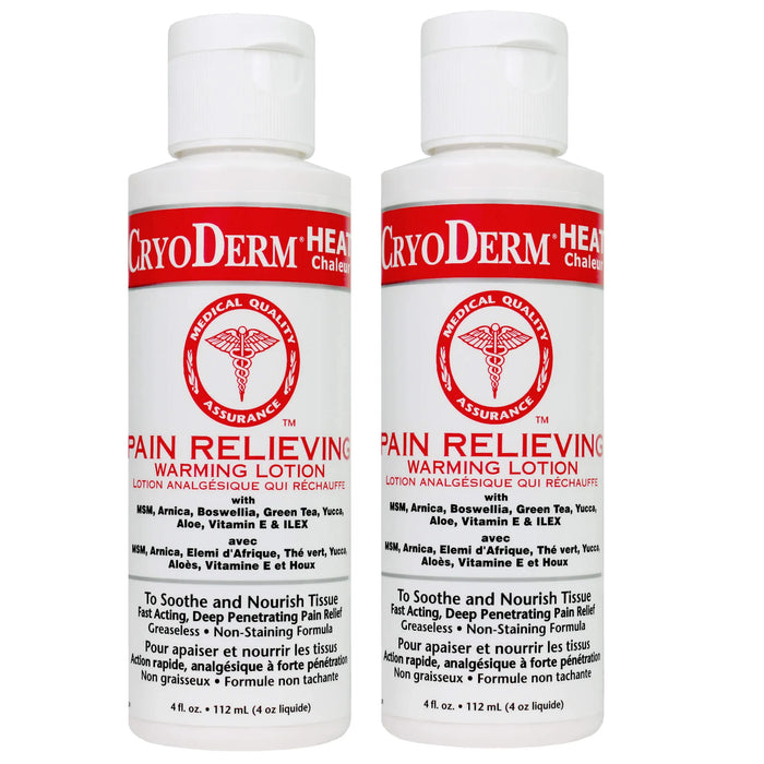 CryoDerm HEAT Warming Lotion 4oz