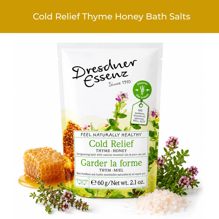 Dresdner Essenz Cold relief bath salts thyme and honey for Dresdner bundle 