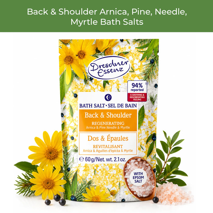 Dresdner Essenz back and shoulder bath salts arnica, pine, needle and myrtle for Dresdner bundle 