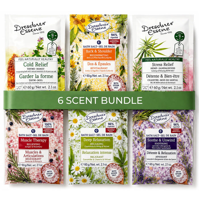 Dresdner Essenz bath salts bundle 6 bath salts
