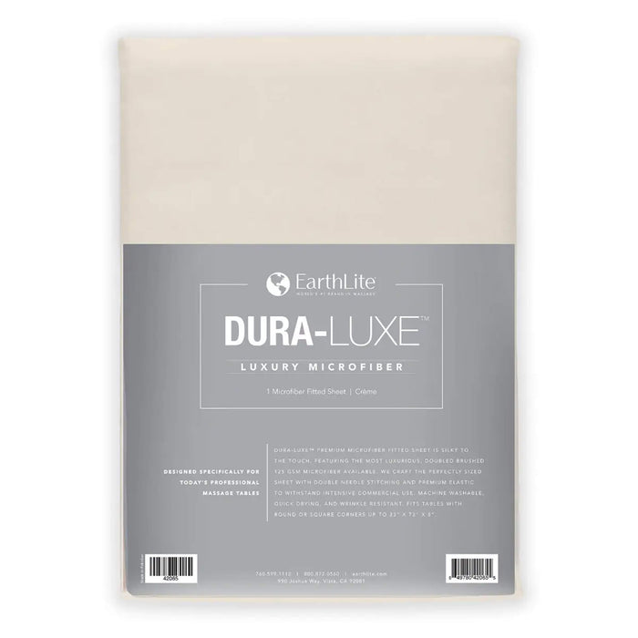 Earthlite DURA-LUXE™ Luxury Microfiber Fitted Sheets creme