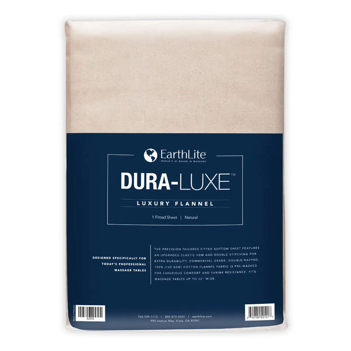 Earthlite Dura-Luxe Flannel Fitted Sheet Creme