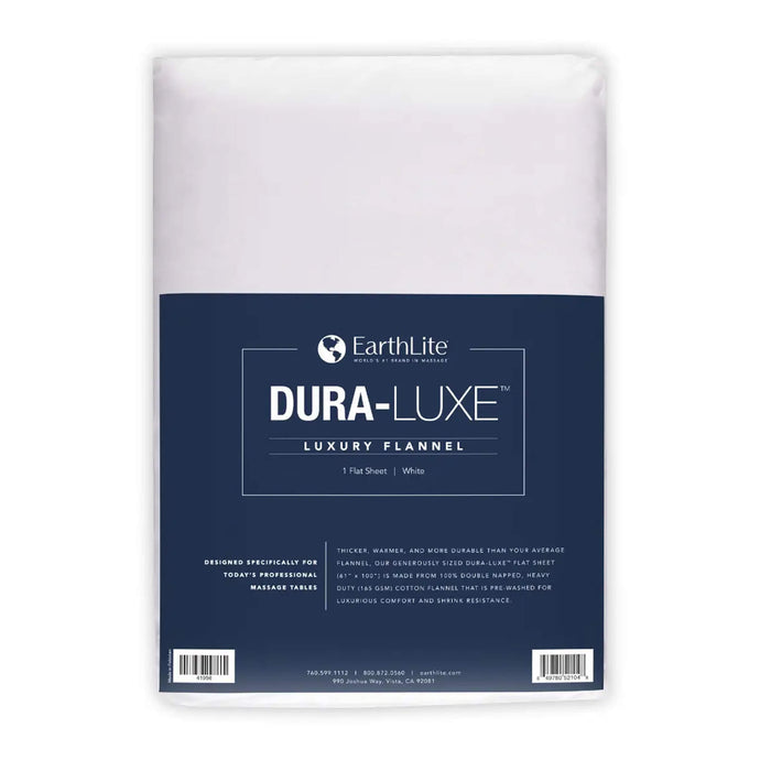 Earthlite Dura-Luxe Flannel Flat Sheets in Packaging