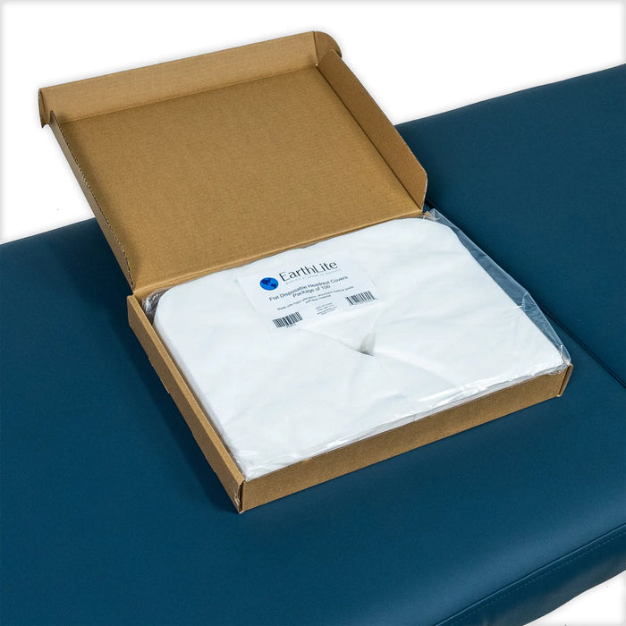 Packaging for Earthlite flat diisposable head rest covers