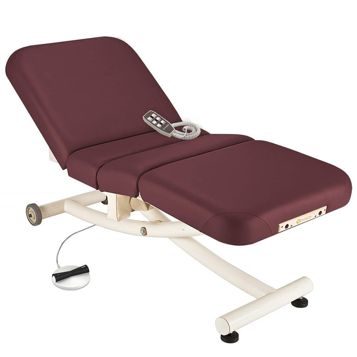 Earthlite Ellora Vista™ Electric Lift Salon Top Spa Table Burgundy