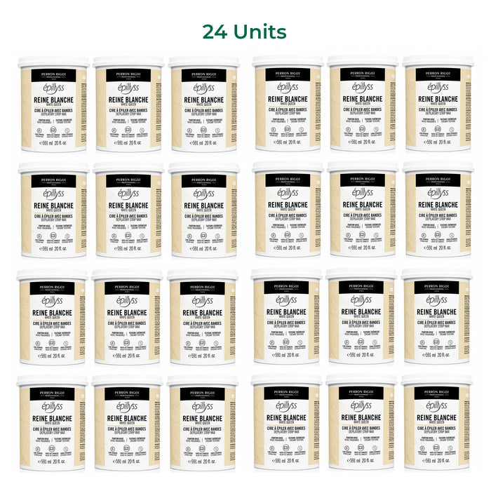 24 unita of epilly's Reine Blanche white queen lukewarm depilatory wax 591ml 20oz
