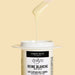 Epillyss White Queen Lukewarm Depilatory Gel Wax 20 oz shown with a wooden waxing spatula dipped into the creamy white depilatory gel wax.