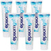 Multiple tubes of Epsom gel on a white background