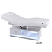 Earthlite Everest Eclipse 2.0 multi-purpose electric treatment table with storage cabinet, adjustable backrest, premium upholstery, and LED-lit base for spas, wellness clinics, and massage therapy practices in Canada