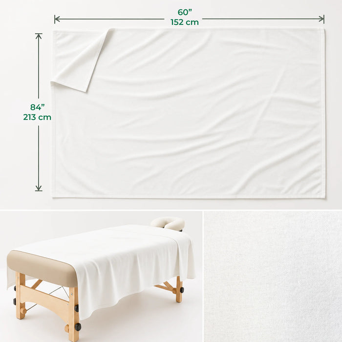 Flannel 190g Flat Massage Table Sheets 60x84