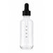 60ml (2oz) clear glass bottle with glass pipette dropper for precise liquid dispensing