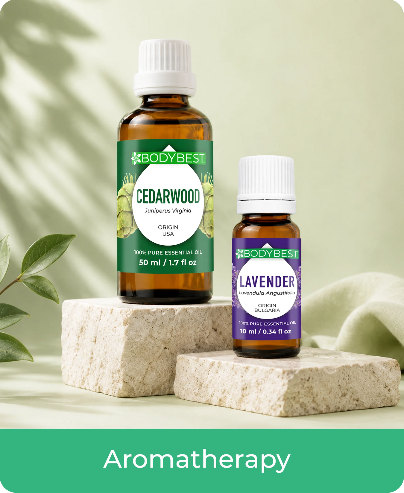 BodyBest Essential Oils - Natural and Pure Oils extracted from leaf, barks, flowers