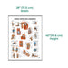 Joints and ligaments laminated poster in a 28 x 40 inch format with detailed anatomical diagrams and labels.