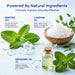Natural ingredients in MEDISTIK Cold Spray including menthol, camphor crystals, and peppermint oil for cooling muscle and joint relief.