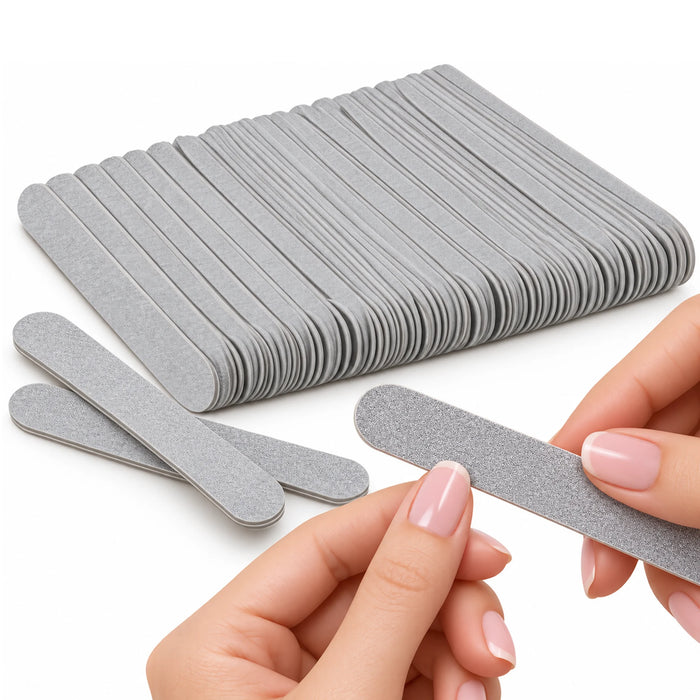 disposable regular nail files with grit 100/180 zebra 50pcs