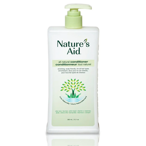Nature’s Aid True Natural Nourishing Hair Conditioner 360 mL pump bottle