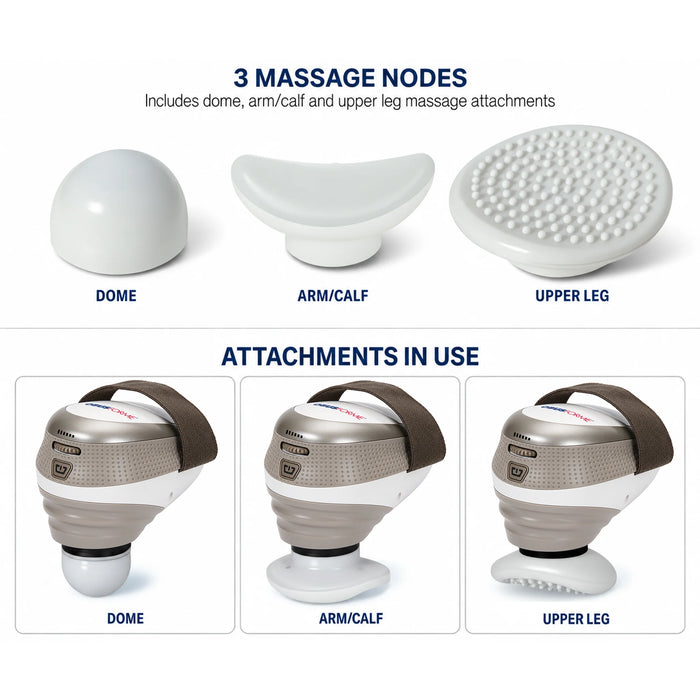 ObusForme Palm Massager with three interchangeable massage nodes