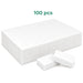 Premium Mini Nail Buffers 100 pc in white color 