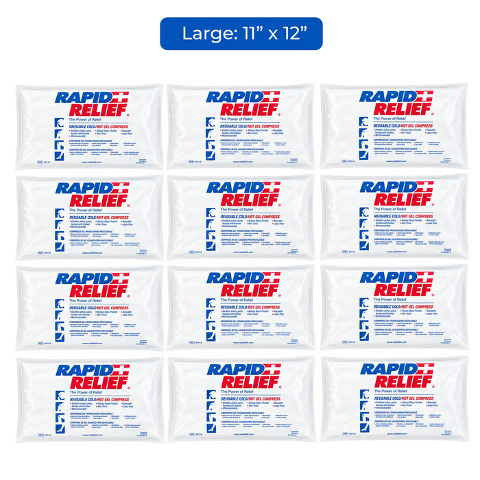 Rapid Relief Reusable Cold Hot Gel Compress