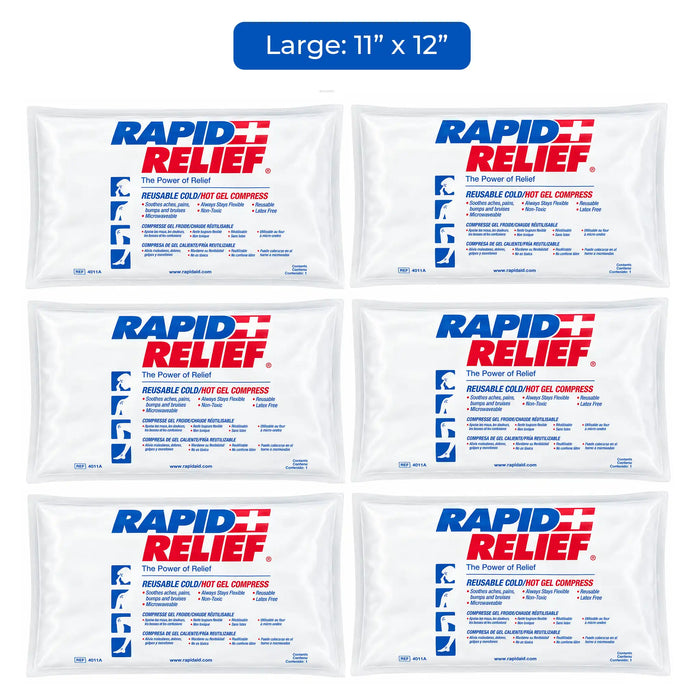 Rapid Relief Reusable Cold Hot Gel Compress
