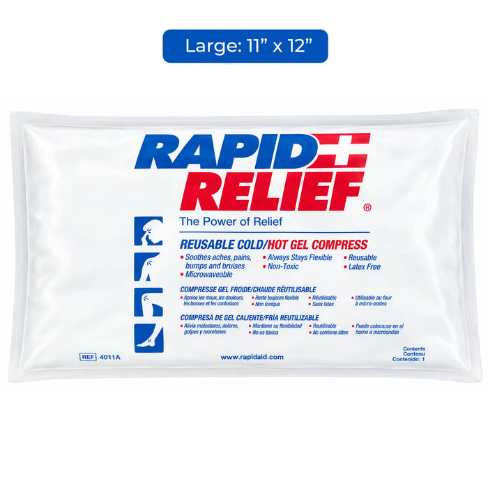 Rapid Relief Reusable Cold Hot Gel Compress