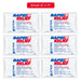 Six packs of Rapid Relief reusable cold-and-numb gel compresses arranged in a 2x3 grid on a white background, with a red banner at the top reading 'Small: 6" x 11"'.