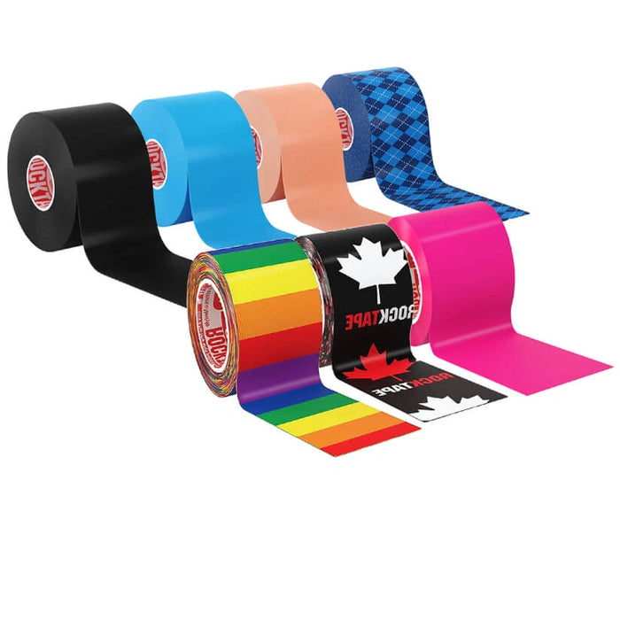 Cotton Elastic Kinesiology Therapeutic Athletic Tape - Latex Free - 2 x Cotton Elastic Kinesiology Therapeutic Athletic Tape - Latex Free - 2 x