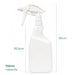 dimensions of 750ml spray bottle in white color