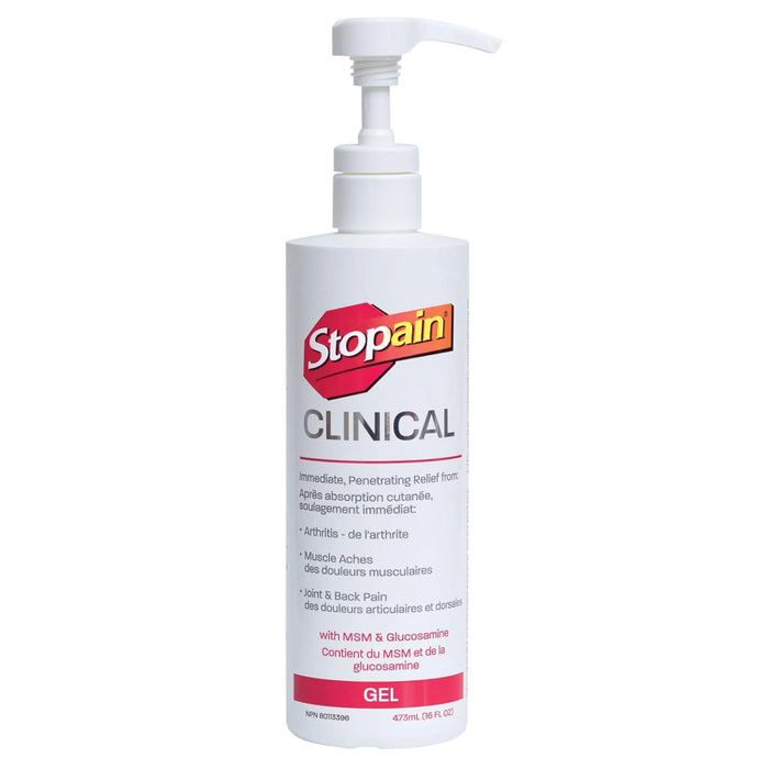 Stopain Clinical gel 473ml bottle with pump