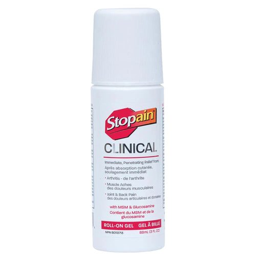 Stopain Clinical roll-on gel  88ml bottle 