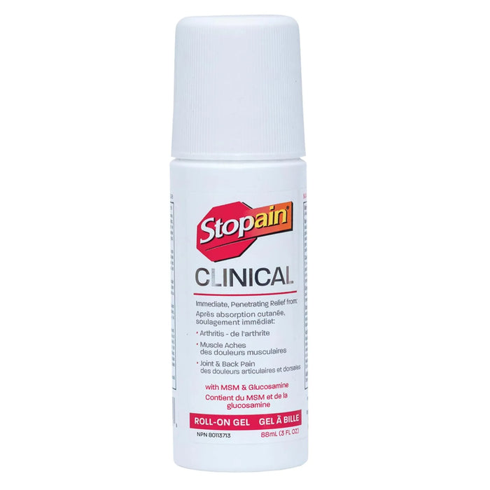 Stopain Clinical roll-on gel  88ml bottle 